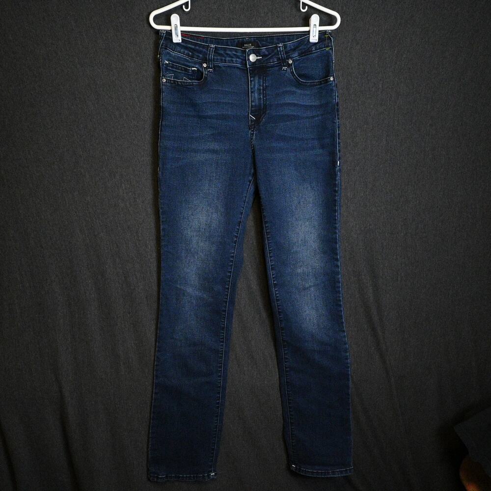 True Religion Women's 30 (29x32) Billie Mid-Rise Straight Denim Jeans Western